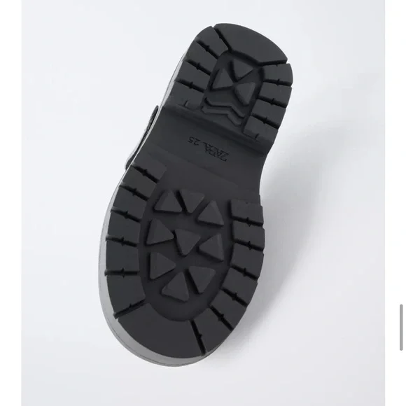 Zara Kids NWT leather black mary jane school shoes 6552/630 - Picture 2 of 13